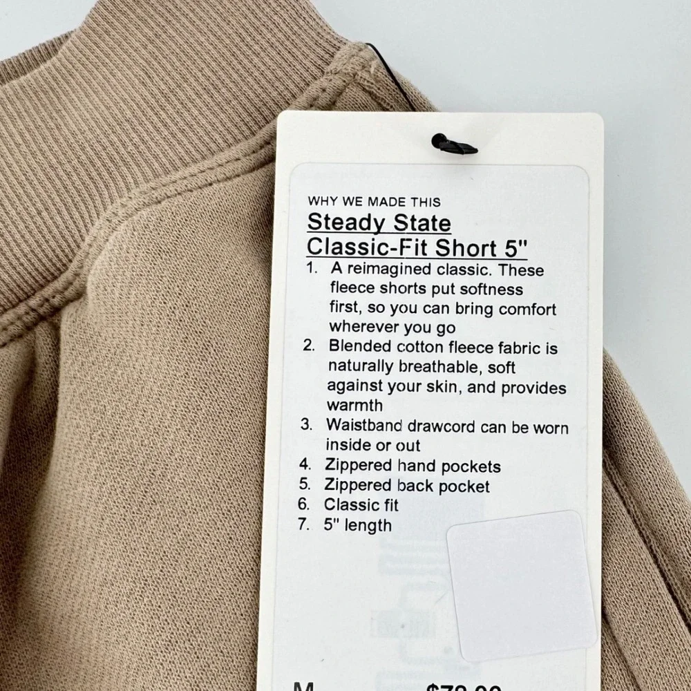 Lululemon Steady State Classic Fit Short 5
